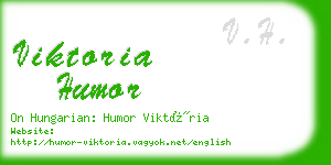 viktoria humor business card